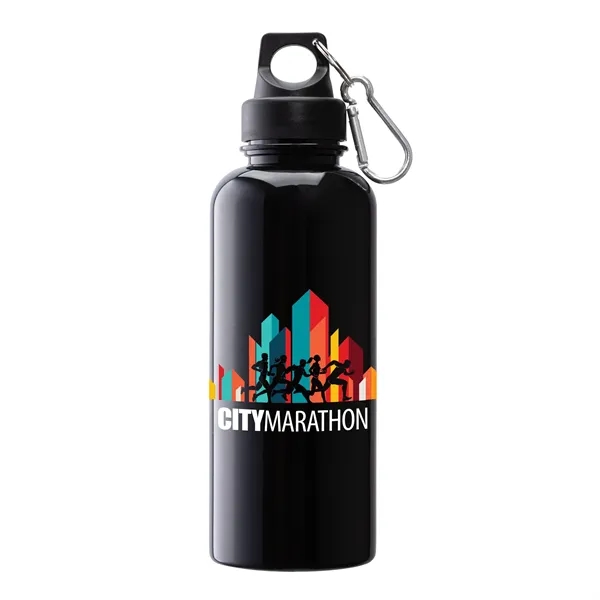 Brio 20 oz. PS Water Bottle w/ Carabiner... from ASI 67866 Logomark/Valumark