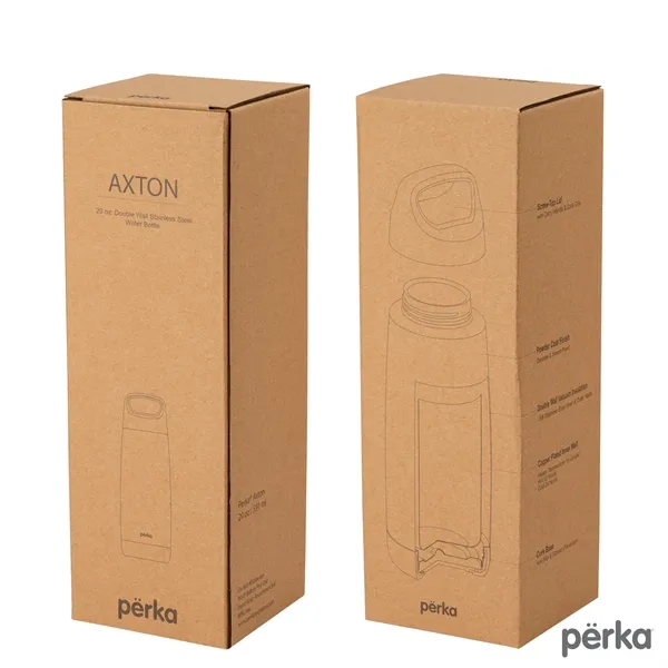 Perka® Axton 20 oz. Double Wall, Stainless Steel Bottle... from ASI 67866 Logomark/Valumark