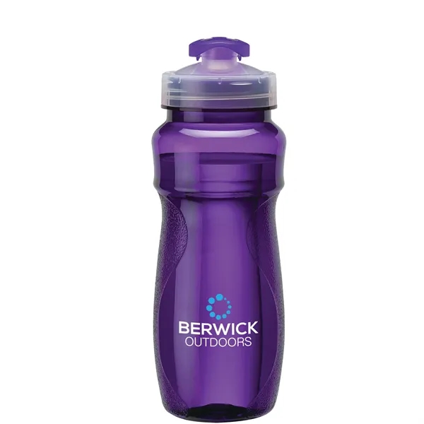 Water bottle with 24 oz. capacity; contoured body with textured grip... from ASI 67866 Logomark/Valumark / Valumark™