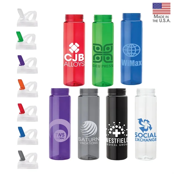 Newport 25 oz. PET Bottle with Flip Spout... from ASI 67866 Logomark/Valumark