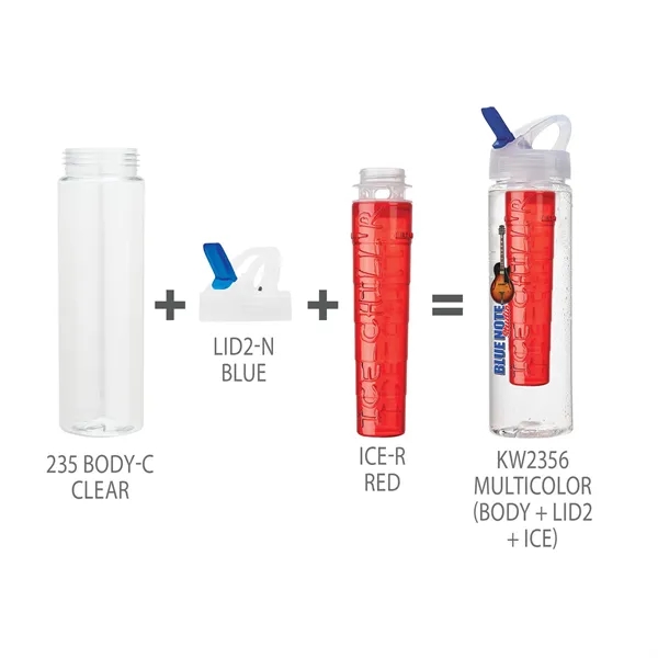 2.75" x 10.38" x 2.75" PET water bottle with 25 oz.... from ASI 67866 Logomark/Valumark / Valumark™