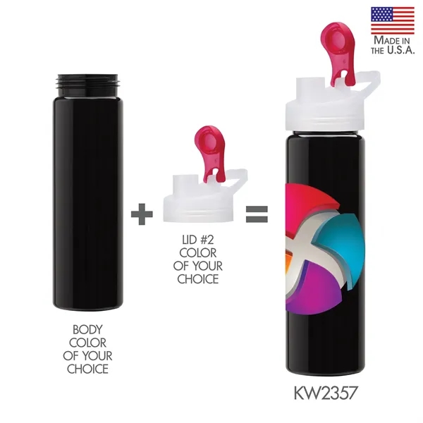 Newport VII 25 oz. Water Bottle w/ Integrated Handle... from ASI 67866 Logomark/Valumark