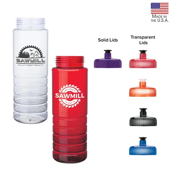 2.88" x 9.62" x 2.88" PET bottle with 26 oz. capacity;... from ASI 67866 Logomark/Valumark / Valumark™