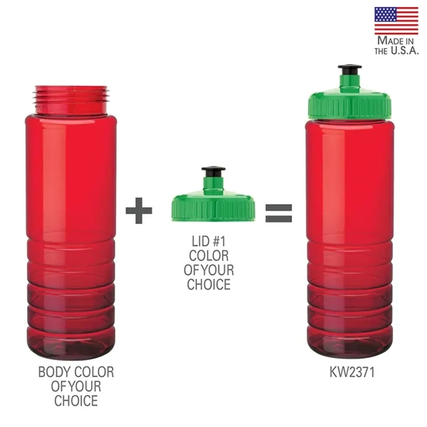 2.88" x 9.62" x 2.88" PET bottle with 26 oz. capacity;... from ASI 67866 Logomark/Valumark / Valumark™