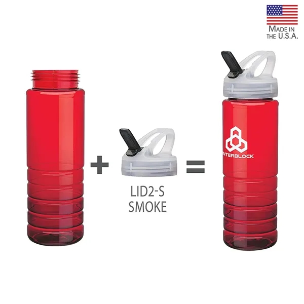 2.88" x 10.12" x 2.88" PET bottle with 26 oz. capacity;... from ASI 67866 Logomark/Valumark / Valumark™