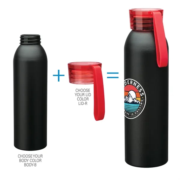 2.62" x 9" x 2.62" aluminum bottle with 22 oz. capacity;... from ASI 67866 Logomark/Valumark