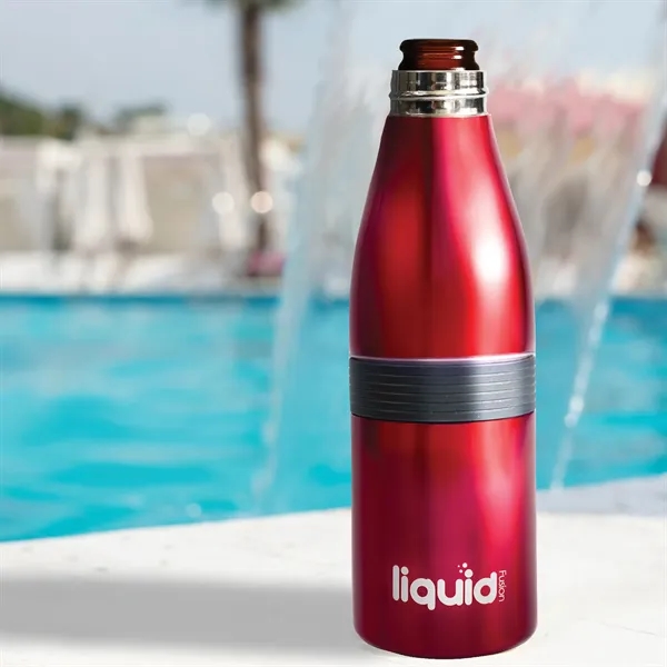 Stainless steel Liquid Fusion Icy Bev Kooler; 3-in-1 beverage cooler with... from ASI 67866 Logomark/Valumark