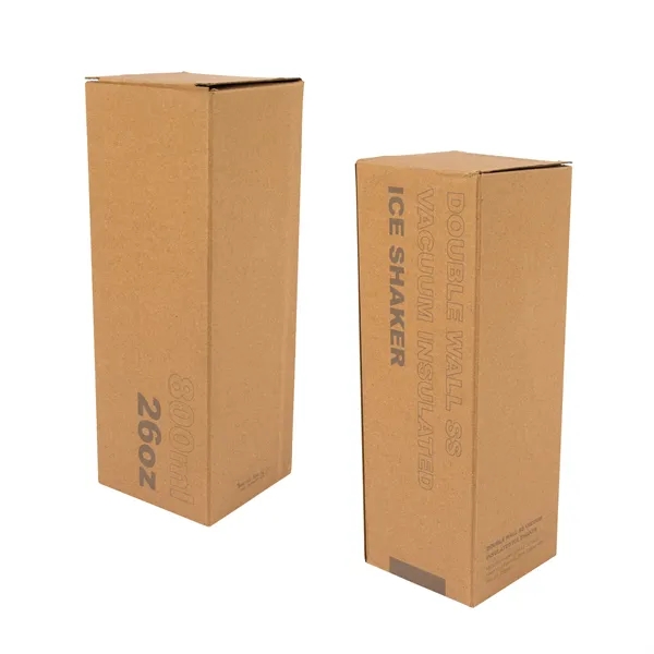 Longden 26 oz. Double Wall, Stainless Steel Shaker Bottle... from ASI 67866 Logomark/Valumark