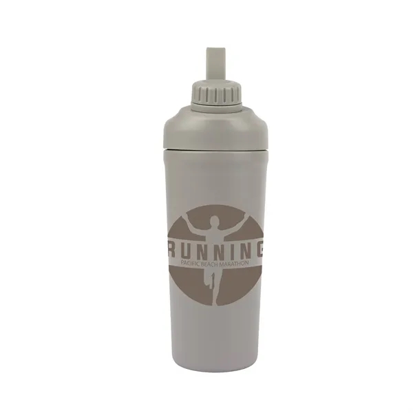 Longden 26 oz. Double Wall, Stainless Steel Shaker Bottle... from ASI 67866 Logomark/Valumark