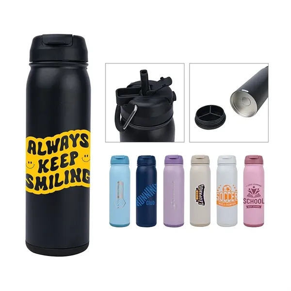 Dylan 24 oz. Double Wall, Stainless Steel Water Bottle... from ASI 67866 Logomark/Valumark