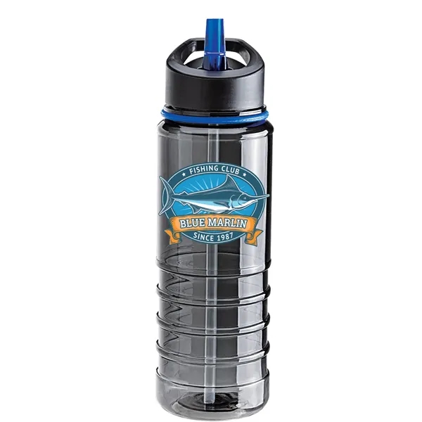 25 oz. BPA-Free Tritan water bottle with smoky body, matching color... from ASI 67866 Logomark/Valumark