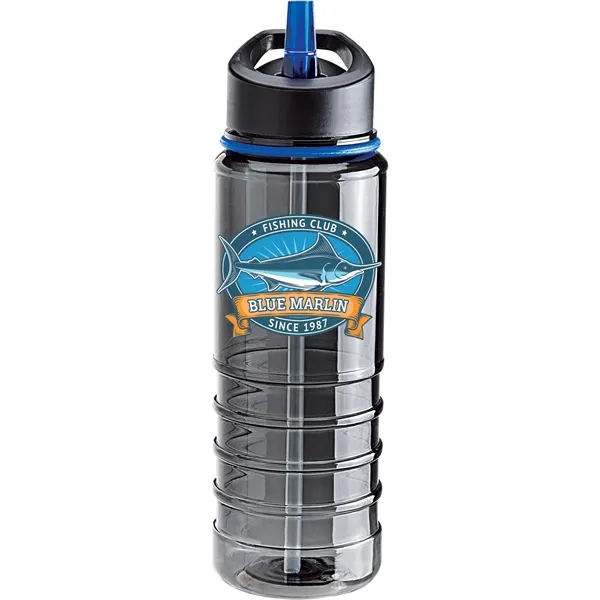 25 oz. BPA-Free Tritan water bottle with smoky body, matching color... from ASI 67866 Logomark/Valumark