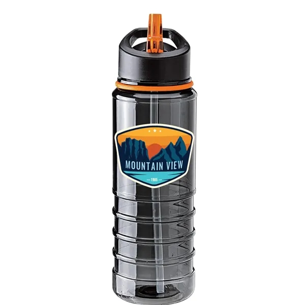 25 oz. BPA-Free Tritan water bottle with smoky body, matching color... from ASI 67866 Logomark/Valumark