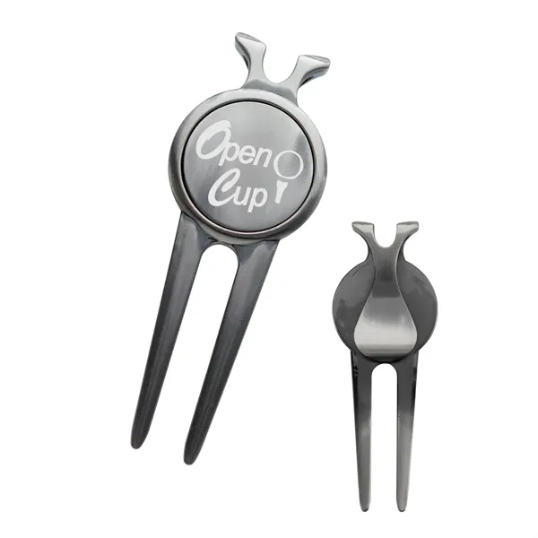 Deluxe Magnetic Divot Repair Tool with Ball Marker... from ASI 40480 Koozie Group / Norwood