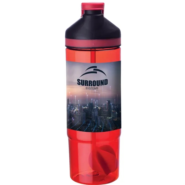 27 oz. Tritan shaker bottle; includes chug and sipper lid, straw,... from ASI 67866 Logomark/Valumark
