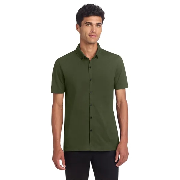 Coming In Spring MERCER+METTLE Stretch Pique Full-Button ...... from ASI 84863 SanMar