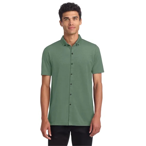 Coming In Spring MERCER+METTLE Stretch Pique Full-Button ...... from ASI 84863 SanMar