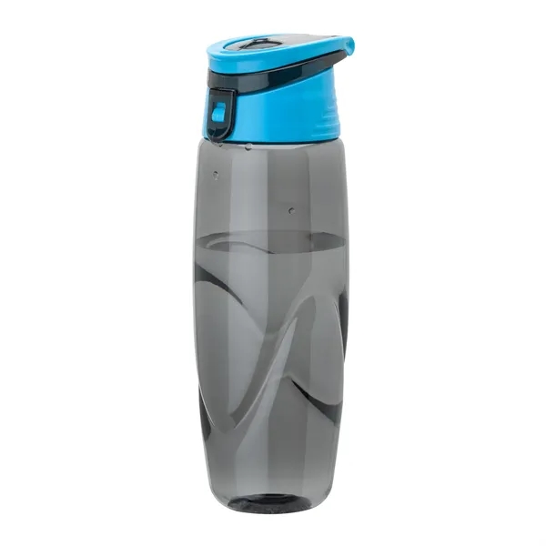 32 oz. BPA-Free Tritan water bottle with a smoky body, colored... from ASI 67866 Logomark/Valumark