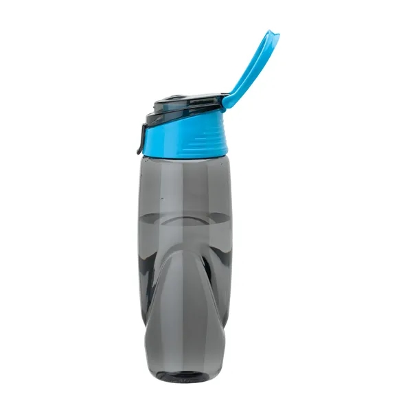 32 oz. BPA-Free Tritan water bottle with a smoky body, colored... from ASI 67866 Logomark/Valumark