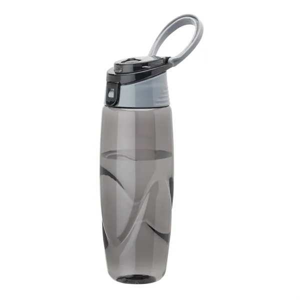 32 oz. BPA-Free Tritan water bottle with a smoky body, colored... from ASI 67866 Logomark/Valumark