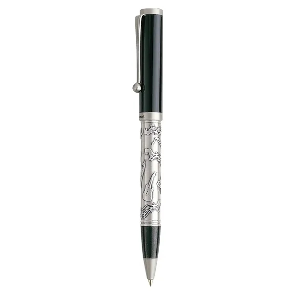 Twist action ballpoint pen with two-piece triangular gift box.... from ASI 67866 Logomark/Valumark