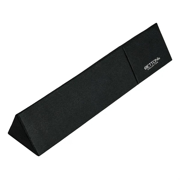 Twist action brass ballpoint pen with high-gloss black lacquered cap and... from ASI 67866 Logomark/Valumark