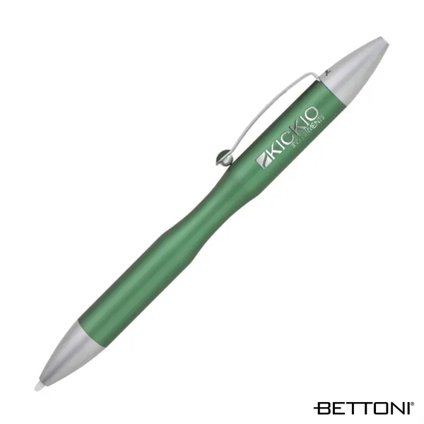 Aluminum ballpoint pen with gravity drop and lock mechanism and stylus... from ASI 67866 Logomark/Valumark