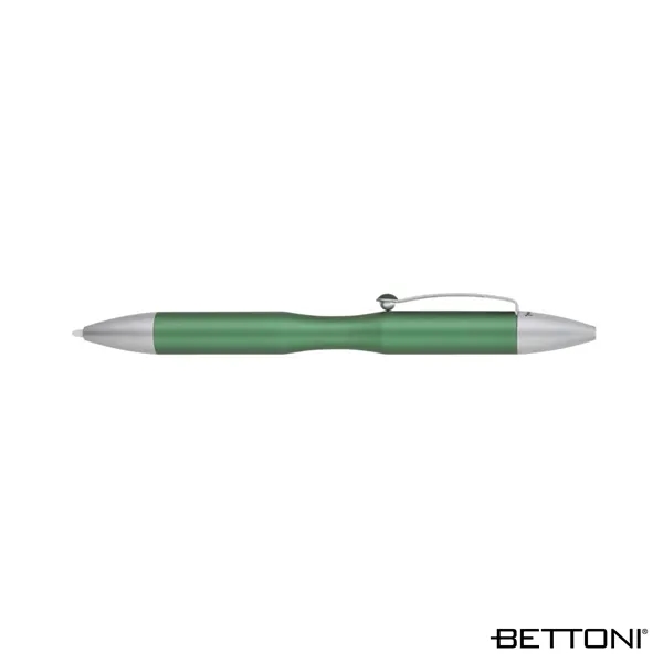 Aluminum ballpoint pen with gravity drop and lock mechanism and stylus... from ASI 67866 Logomark/Valumark
