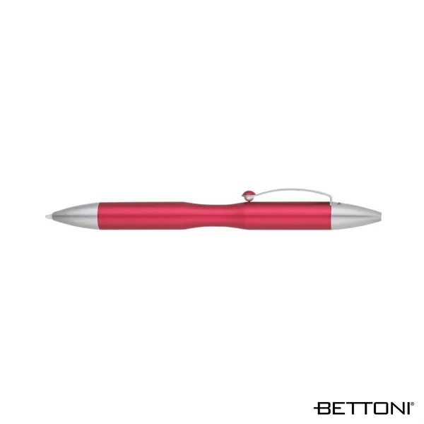 Aluminum ballpoint pen with gravity drop and lock mechanism and stylus... from ASI 67866 Logomark/Valumark