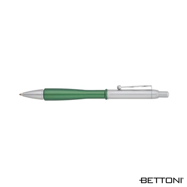 Ballpoint pen with solid brass construction, cool wavy clip, rubberized metallic... from ASI 67866 Logomark/Valumark