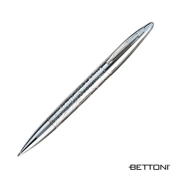 Twist action brass ballpoint with shiny chrome finish and your choice... from ASI 67866 Logomark/Valumark