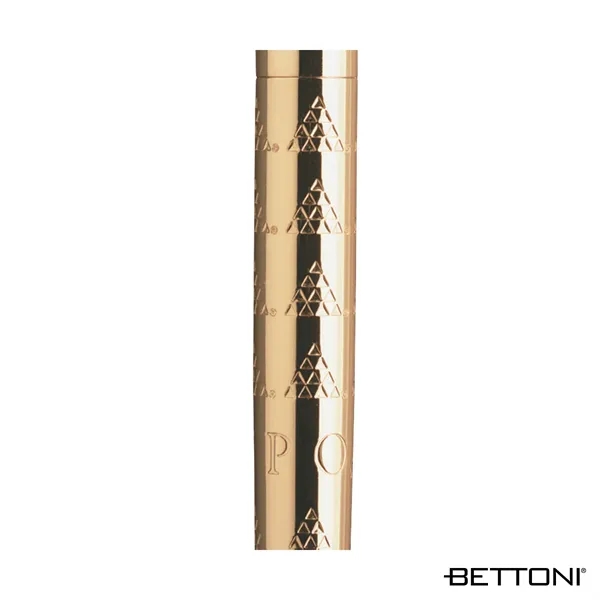 Twist action ballpoint pen with fashionable styling and exquisite gold finish.... from ASI 67866 Logomark/Valumark