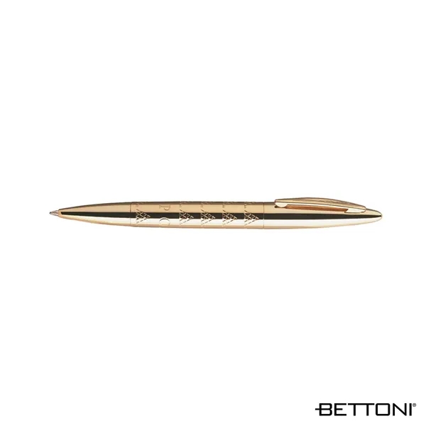 Twist action ballpoint pen with fashionable styling and exquisite gold finish.... from ASI 67866 Logomark/Valumark