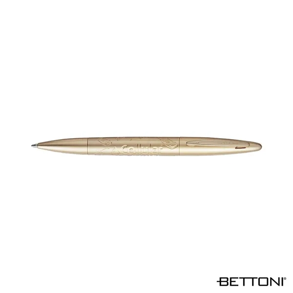 Twist action ballpoint pen with fashionable styling and exquisite gold finish.... from ASI 67866 Logomark/Valumark