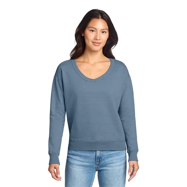 Port & Company Ladies Beach Wash Garment-Dyed V-Neck Swea...... from ASI 84863 SanMar