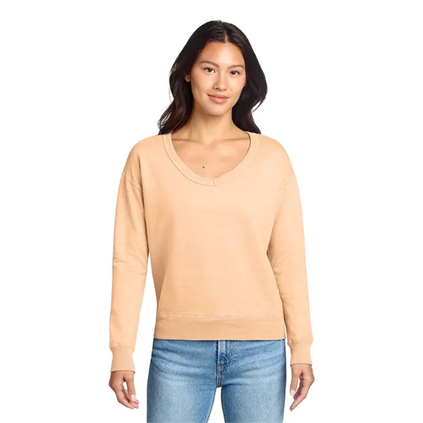 Port & Company Ladies Beach Wash Garment-Dyed V-Neck Swea...... from ASI 84863 SanMar