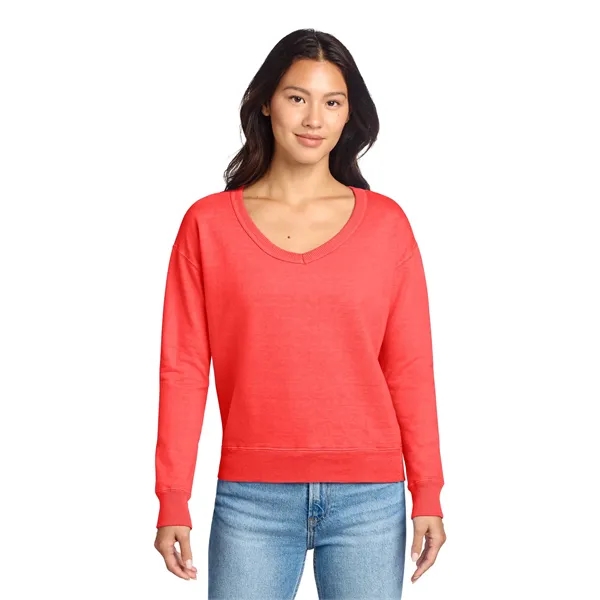 Port & Company Ladies Beach Wash Garment-Dyed V-Neck Swea...... from ASI 84863 SanMar