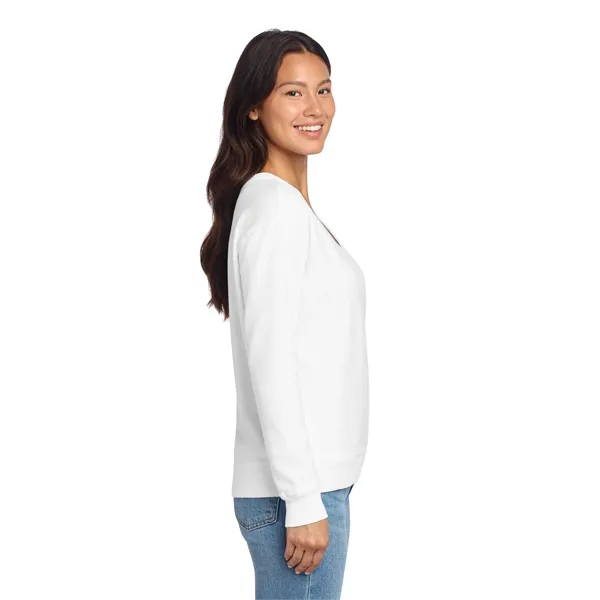 Port & Company Ladies Beach Wash Garment-Dyed V-Neck Swea...... from ASI 84863 SanMar