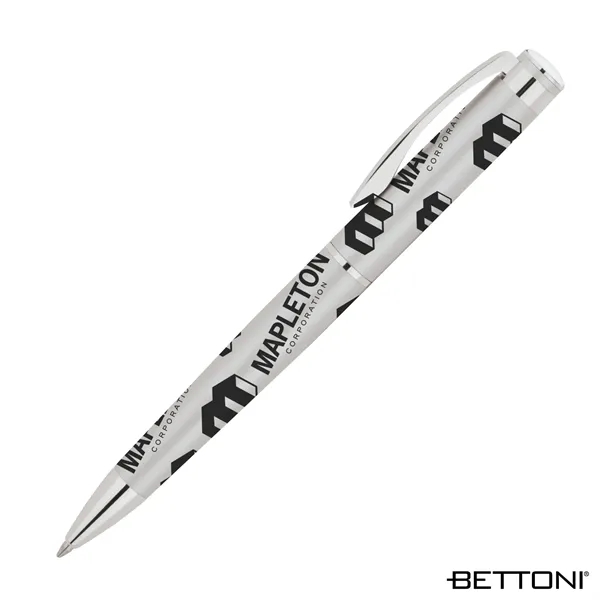 Ballpoint pen with full wrap printed cap and barrel design, solid... from ASI 67866 Logomark/Valumark