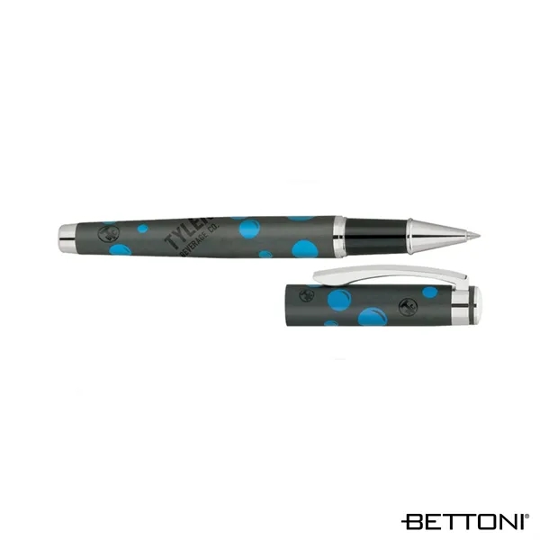 Rollerball pen with full wrap printed cap and barrel design, solid... from ASI 67866 Logomark/Valumark
