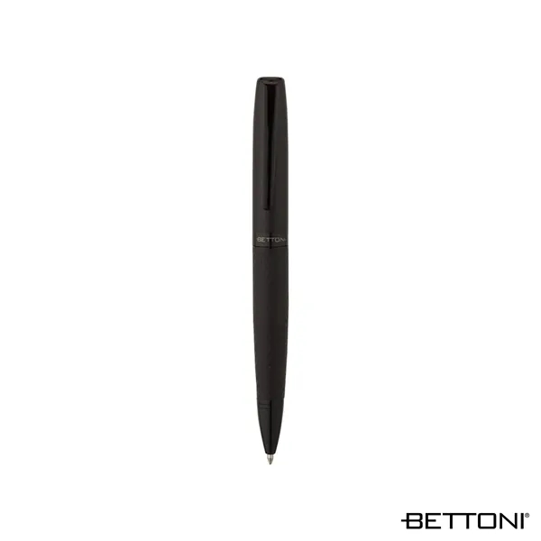 Steel ballpoint pen with twist-action mechanism, matte black finish, gloss black... from ASI 67866 Logomark/Valumark