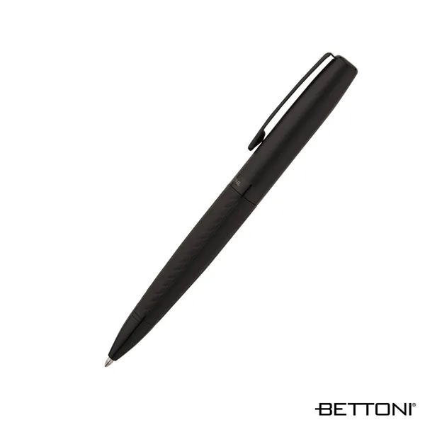 Steel ballpoint pen with twist-action mechanism, matte black finish, gloss black... from ASI 67866 Logomark/Valumark