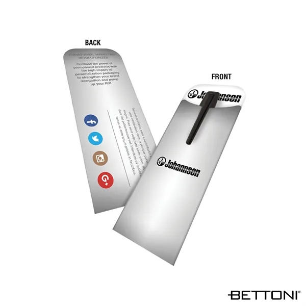 Steel  cap-off rollerball pen with matte black finish, gloss black... from ASI 67866 Logomark/Valumark