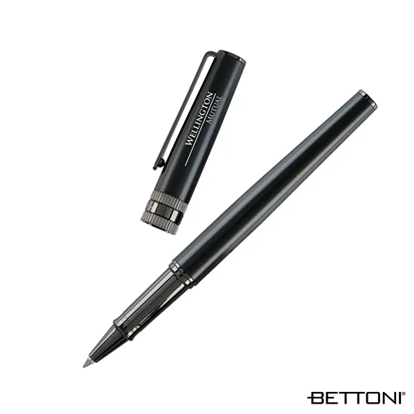 Bettoni® Massimo Brass Cap-Off Rollerball Pen... from ASI 67866 Logomark/Valumark