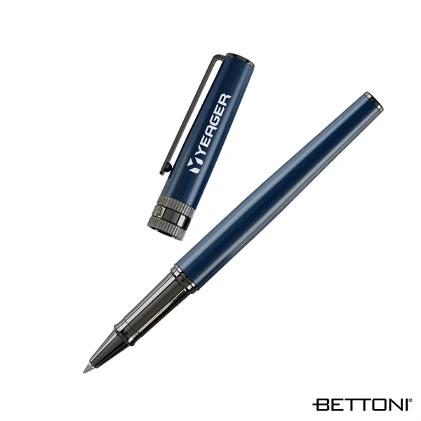 Bettoni® Massimo Brass Cap-Off Rollerball Pen... from ASI 67866 Logomark/Valumark