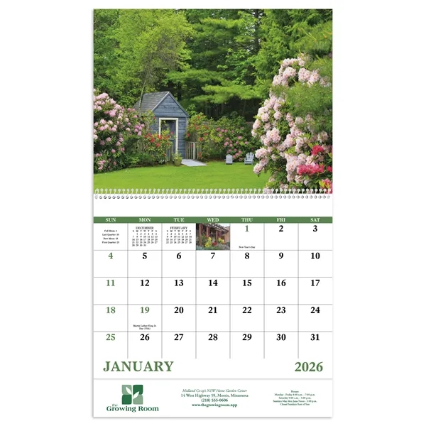 Garden Walk - Spiral... from ASI 40480 Koozie Group / Norwood Triumph Calendar