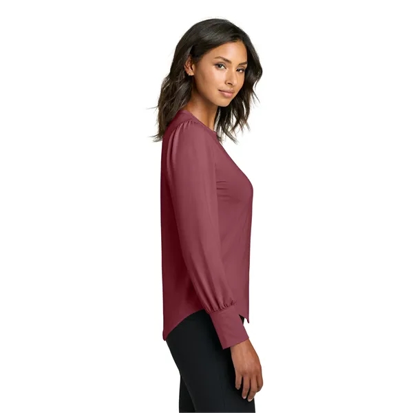 Mercer+Mettle Women's Stretch Jersey Long Sleeve Blouson Top... from ASI 84863 SanMar
