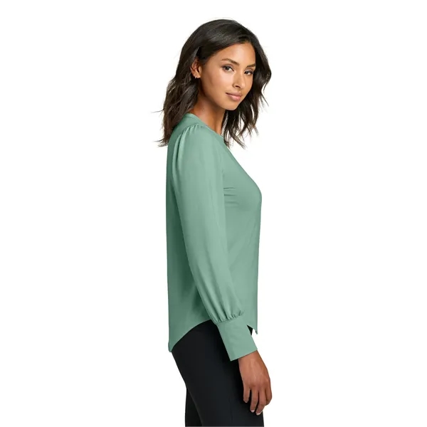 Mercer+Mettle Women's Stretch Jersey Long Sleeve Blouson Top... from ASI 84863 SanMar