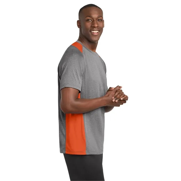 Sport-Tek Heather Colorblock Contender Tee.... from ASI 84863 SanMar