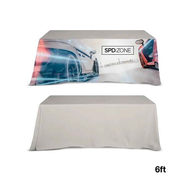 72" x 30" x 29" table throw cover with color dye... from ASI 67866 Logomark/Valumark